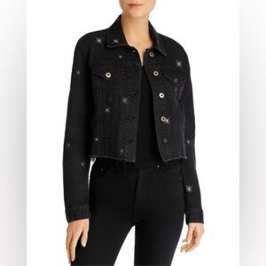 Pistola Black Jean Jacket with stars